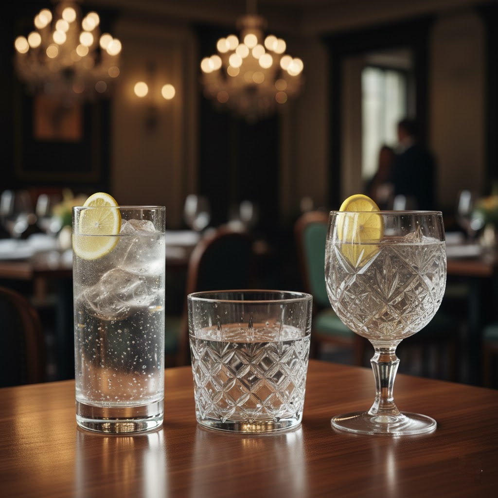 Pahare cristal pentru servire apă nuntă și evenimente premium PIM MOOD Events